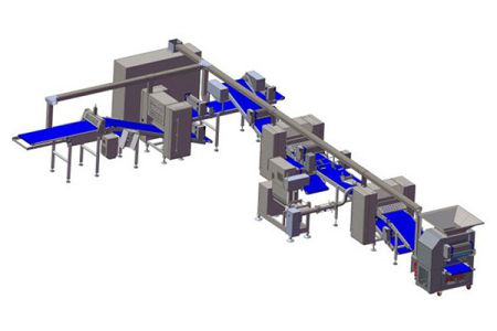 Compact Pastry Dough Laminating Line