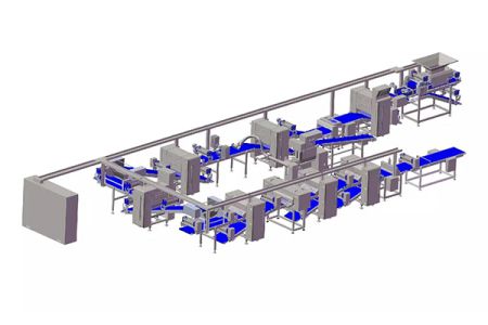 Industrial Pastry Dough Laminating Line