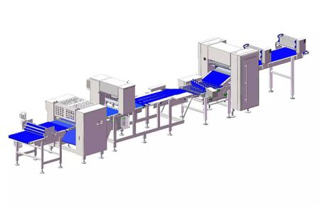 Compact Croissants Making-up Line
