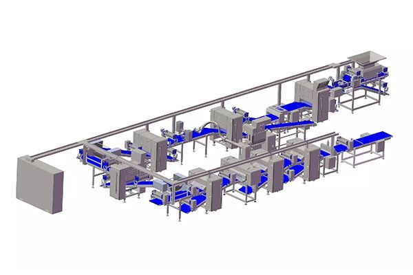 Industrial Pastry Dough Laminating Line