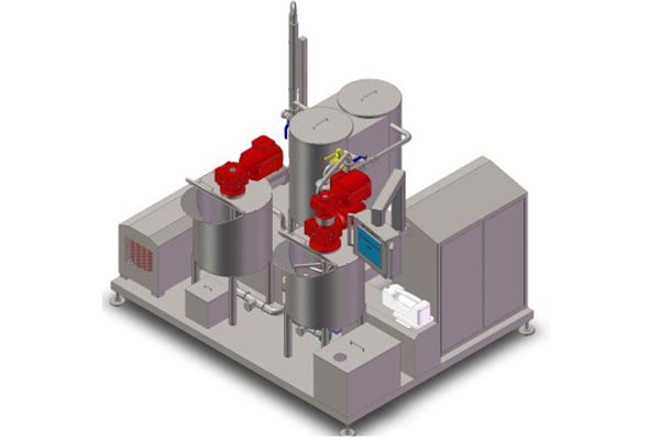 Compact Batter Mixing System for Chiffon Cake