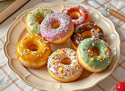Donuts produced by FOODLINE donut line